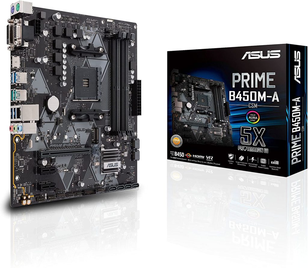 ASUS Prime B450M-A/CSM AMD AM4 Micro-ATX motherboard