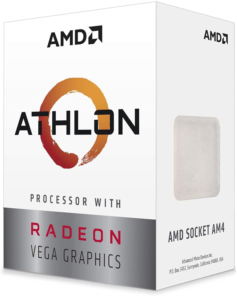 AMD Athlon 3000 G 2-Core, 4-Thread Unlocked Desktop Processor with Radeon Graphics