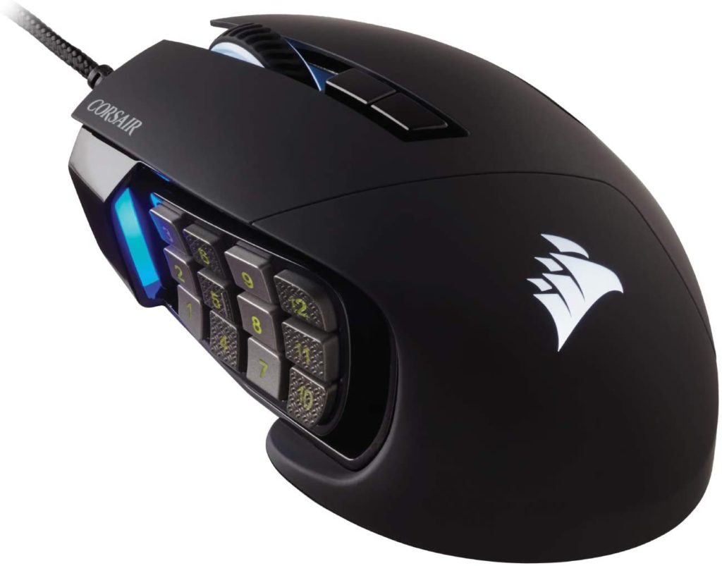 Corsair Scimitar RGB Elite, MOBA MMO Gaming Mouse