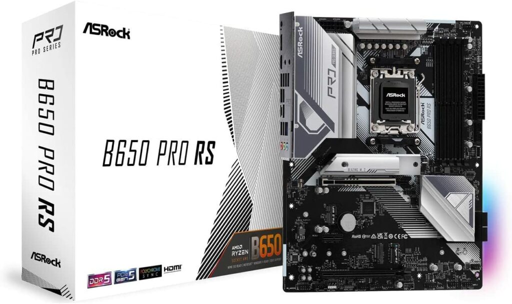 ASRock B650 PRO RS AMD Ryzen 7000 Series Processors Motherboard