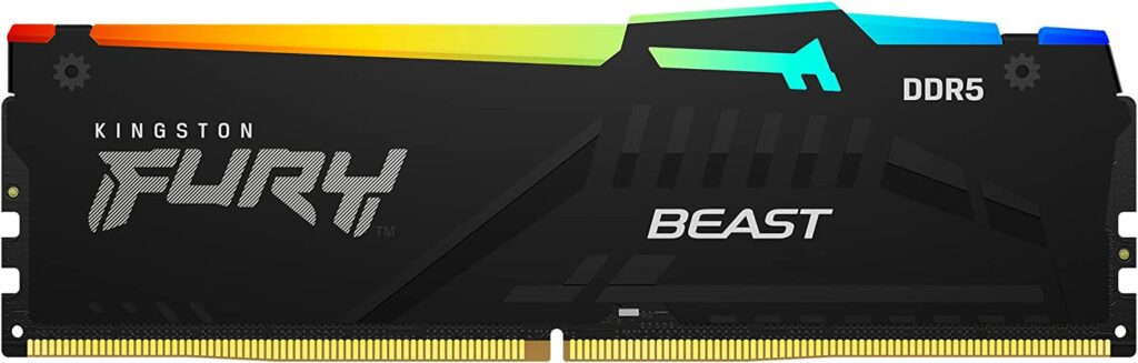 Kingston Fury Beast RGB 16GB  DDR5 CL40 DIMM Desktop Memory